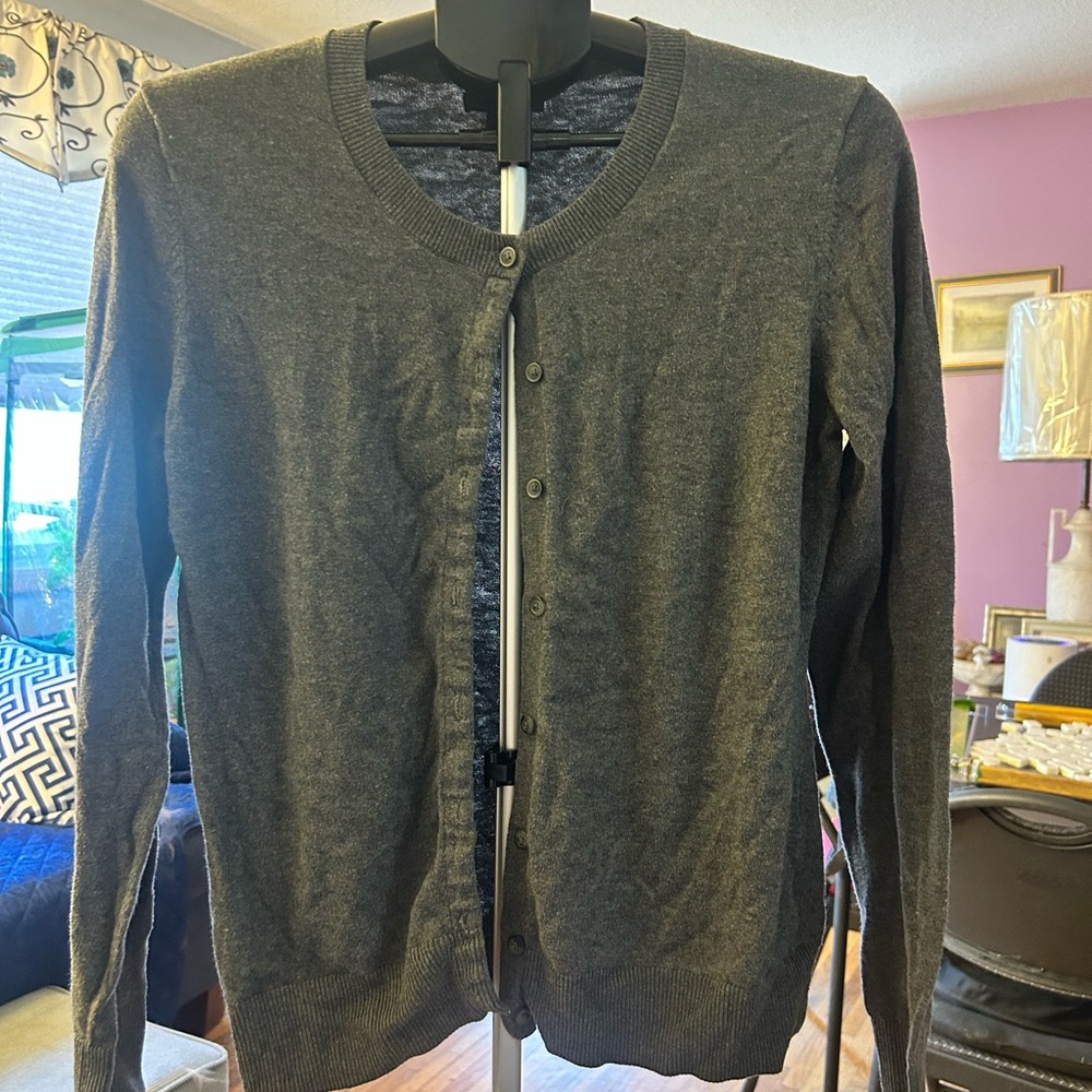 GAP women's  Dark Gray Cardigan Sweater